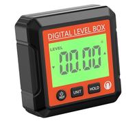Sosoport Transportador Digital Mini con Inclinómetro Magnético Pantalla LCD Retroiluminada para Medición Precisa de Ángulos Herramienta Portátil para Carpintería y Construcción