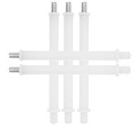 Sosoport Varillas Roscadas para Cepillo de Inodoro, 5 Unidades, Mango de Repuesto de Plástico Blanco 141 Mm Rosca M10, Accesorios para Limpieza y Mantenimiento de Baño