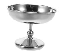 Sosoport Vaso de Inoxidable con Base Elevada para Servir Helados y Pudines Diseño Retro para Fiestas y Aperitivos