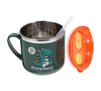 Sosoport Vaso Pajita Infantil Acero Inoxidable con Tapa y de Medición Botella de Agua para Bebés y Niño Niña Ligero y Seguro para