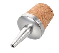 Sosoport Vertedor de Botellas con Tapa de Corcho y Diseño Versátil de Metal y Madera para Bares en Casa y Destilerías, Mejora la Eficiencia Preparación de Cócteles