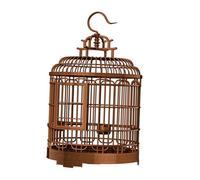 Sosoport Villa Birdcage Grande De Plástico Retro para Pájaros Portátil Redonda para Transportar Pinzones Cebra y Periquitos