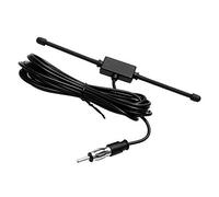 SOSOUL 1X Negro Universal Coche EstéReo Am FM Dipolo Antena Montaje Adhesivo Vidrio Antena Antena de Radio