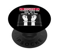 sospechar Palabras favoritas Son mías no me Dejes Solo Divertido Solitario PopSockets PopGrip Adhesivo