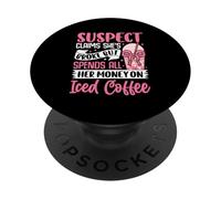 Sospechosa afirma que está en quiebra pero gasta todo su dinero en helado PopSockets PopGrip Adhesivo