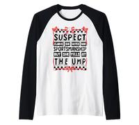 Sospechosa afirma que odia la mala deportividad, pero le grita Camiseta Manga Raglan