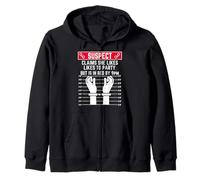 sospechoso afirma Que le Gusta IR de Fiesta, Pero está en la Cama a Las 9 PM Sudadera con Capucha