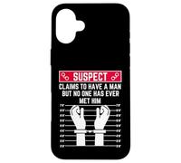 sospechoso afirma Tener un Hombre, Pero Nadie lo ha Conocido Ella Carcasa para iPhone 16 Plus