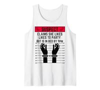 Sospechoso clama Que le Gusta IR de Fiesta, Pero está en la Cama a Las 9 PM Camiseta sin Mangas