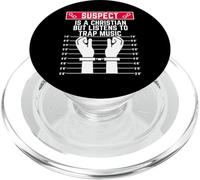 sospechoso es Cristiano Pero Escucha música Trampa Hombres Mujeres PopSockets PopGrip para MagSafe