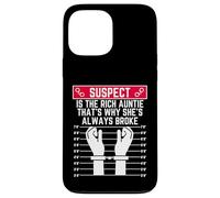 sospechoso es la tía Rica por eso Ella Siempre está quebrada Carcasa para iPhone 13 Pro MAX