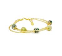Sospiri Venezia Pulsera de mujer de cristal de Murano con perlas, cómoda y elegante, idea de regalo con caja incluida y certificado, para mamá, novia, amiga, Talla única, Cristal de Murano, No es una