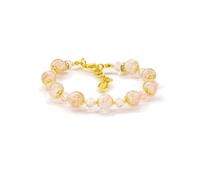 Sospiri Venezia - Pulsera Mujer con 9 Cuentas de Cristal de Murano y 10 Cristales de Bohemia, Pulsera Original, Joya Ideal para Regalo, Made in Italy con Certificado (Rosa)