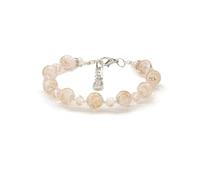 Sospiri Venezia - Pulsera Mujer con 9 Cuentas de Cristal de Murano y 10 Cristales de Bohemia, Pulsera Original, Joya Ideal para Regalo, Made in Italy con Certificado (Rosa)