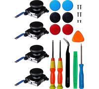 SOSS GAMING Juego de 4 joystick de repuesto para todos los controladores Nintendo Switch y Switch Lite. Fija y repara tu joy-Con analógico con todas las herramientas necesarias incluidas