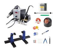 SOSS GAMING Kit completo de soldadura de controlador de videojuegos, aire caliente y soldador para PlayStation, Xbox, Nintendo Switch, herramientas de modificación, desoldadura y retrabajo