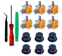 SOSS GAMING® Kit de actualización de joysticks de efecto Hall para controladores Dualsense de Playstation 5, corrige joysticks de palo de deriva, roto y suelto (paquete de 6)