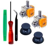 SOSS GAMING® Kit de actualización de joysticks de efecto Hall para mandos Dualsense de Playstation 5 - Arregla los joysticks Stick Drift, Broken y Loose (2 unidades)