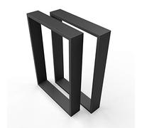 sossai® Desgin XXL - Mesa Estructura Acero | TKK3 | 2 Piezas | patas de mesa | carga pesada | Ancho 60 cm x Altura 72 cm | Color: Negro