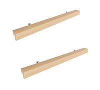 Sossai tiradores de madera de haya | GAH01 | distancia entre agujeros 224mm, longitud 304mm, 2 piezas