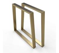 sossai® Trapezoide - Base de Mesa de Acero | TKG6 | Color : oro | 2 Piezas | Ancho 70 cm (50 Trapecio) x Altura 70 cm | patas de mesa | carga pesada