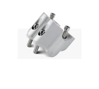 Sostén Manubrio Elevador De Manillar para Ducati Multistrada V4 S Rally Pikes Peak 2021-2025. Adaptador De Extensión De Clip Elevador. Pilar Manubrio(Plata)