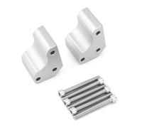 Sostén Manubrio Elevador De Manillar para Motocicleta para para GTR 1400, para ZG1400 para Concours 1400 (2008-2020) Pilar Manubrio(Plata)