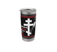 Sostendré mi cuerda de oración hasta que me levante al cielo Vaso térmico de acero inoxidable de doble pared