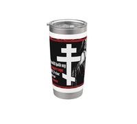 Sostendré mi cuerda de oración hasta que me levante al cielo Vaso térmico de acero inoxidable de doble pared