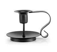 Sostenedor de Vela de Hierro-Hierro Retro Taper Candle Holder Hecho a Mano de la palmatoria Base for el hogar Velas Cena Decoración