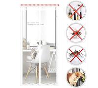 Sostenible Mosquitera Puerta Magnetica Con Heavy Duty Cortina Mosquitera Magnética,Puerta Grande,Deslizante,Sello De Marco Completo Mosquitera Magnética Para Puerta Para Patio W 140x220cm(55x87inch)