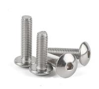 Sostiene las cosas dentro 10 unids/lote M2 M2.5 M3 M4 M5 M6 M8 304 de acero inoxidable hexagonal empotrado tornillo de cabeza redonda tornillos de cabeza plana redonda apto para muchos lugares (30 mm