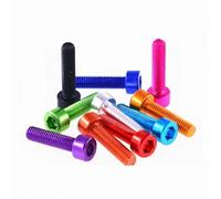 Sostiene las cosas firmemente, 10 tornillos hexagonales DIN912 M2 M2,5 M3 M4 M5 M6 x 6/8/10/12/16/20/25 Tornillo hexagonal de aluminio de colores con hexágono interior adecuado para muchos lugares de