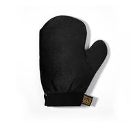 SoSu By SJ Manopla de bronceado de terciopelo negro dorado