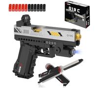 Sosuy 1:1 G18 Navaja Mariposa Juegos de Bloques de construcción, 615+ PCS Tiro Modelo de Francotirador Pistol Juguetes del ejército para niños Adultos, Regalos de cumpleaños para niños de Edad 8 +