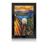 Sosuy El Grito de Munch en Bloques, Arte Mural 3D para Adultos, Decoración Estética Hogar, Regalo Navidad Halloween Cumpleaños Niños Niñas Hombres Mujeres (1800+ pcs)