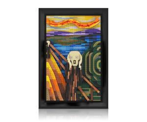 Sosuy El Grito de Munch en Bloques, Arte Mural 3D para Adultos, Decoración Estética Hogar, Regalo Navidad Halloween Cumpleaños Niños Niñas Hombres Mujeres (1800+ pcs)