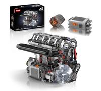 Sosuy Inline-4 (L4) Kit motorizado con Bloques - Motor eléctrico, réplica Realista, Juguete Educativo Stem para niños y Adultos