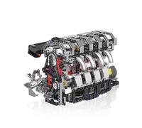 Sosuy Inline-4 (L4) Kit motorizado con bloques - Motor eléctrico, réplica realista, juguete educativo STEM para niños y adultos