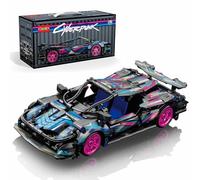 Sosuy Juego de Ladrillos de construcción de Modelo de Coche súper Deportivo 1:18, Moc Cyberpunk Rally Car Raceing Juguetes de ingeniería para Jugar y exhibir - Modelo de Juguete Idea de (Ciberpunk 1)