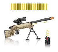 Sosuy Juegos de Bloques de construcción, M24 1: 1 Tiro Modelo de Francotirador Pistol Juguetes del ejército para niños Adultos, Regalos de cumpleaños para niños de Edad 8 +, colección Militar 1380pcs
