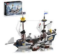 Sosuy Set Bloques Barco Pirata, Bergantín Savior Stem Juguetes Niños 8+, Regalo Modelo Nave Cohete Motor Jet, Detalles Cumpleaños Niños Niñas Teens Adultos 1281 PZ