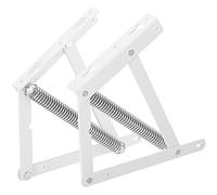 SOTECH 1 par Bisagras para somier Cama Plegable abatible Blanco Elevación para Canapé Herraje Cama Elevador de Cama con Resortes ángulo de apertura de 63 de SOTECH