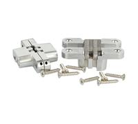 SOTECH 1 par de bisagras ranuradas VICI 70 x 16 mm ángulo de apertura 180° Bisagra de puerta con brazo de acero inoxidable