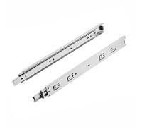SOTECH 1 par de guías de extracción total KV-50-H45-L500-NF 500 mm 50 Kg | de capacidad de carga, altura 45 mm, acero galvanizado Carril de guía de cajones