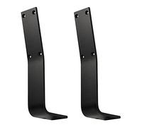 SOTECH 1 par Soportes de respaldo TAB Acero negro mate perfil 60 x 8 mm | Alto: 323,5 Profundidad: 123 mm Soporte de para bancos y camas