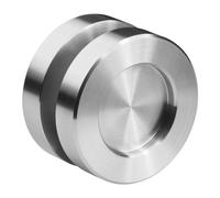 SOTECH 1 par Tiradores para puertas correderas KAJA Ø 50 mm acero inoxidable cepillado para puertas de cristal