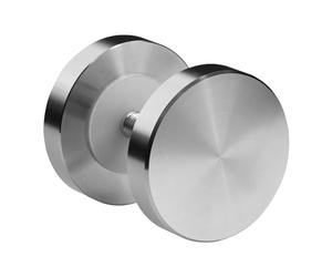 SOTECH 1 par Tiradores para puertas correderas MEYRA Ø 50 mm acero inoxidable cepillado para puertas de madera
