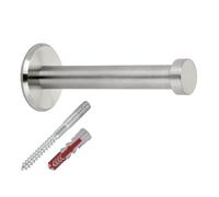 SOTECH 1 perchero TALEA con placa de acero inoxidable macizo auténtico con accesorios de montaje Ø 10/15 mm longitud 70 mm longitud total 73 mm gancho de pared toallero