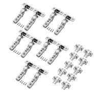 SOTECH 10 bisagras de encaje con cierre amortiguado, T45 Softclose, montaje a presión de 100°, Acero Inox SS304 y SS201, incluye placa de montaje en cruz y tornillos, bisagra de encaje